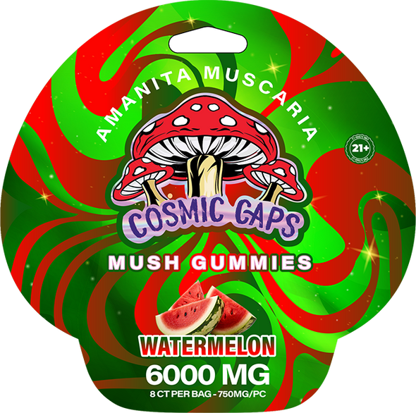 Cosmic Caps Mushroom Gummies 6000mg