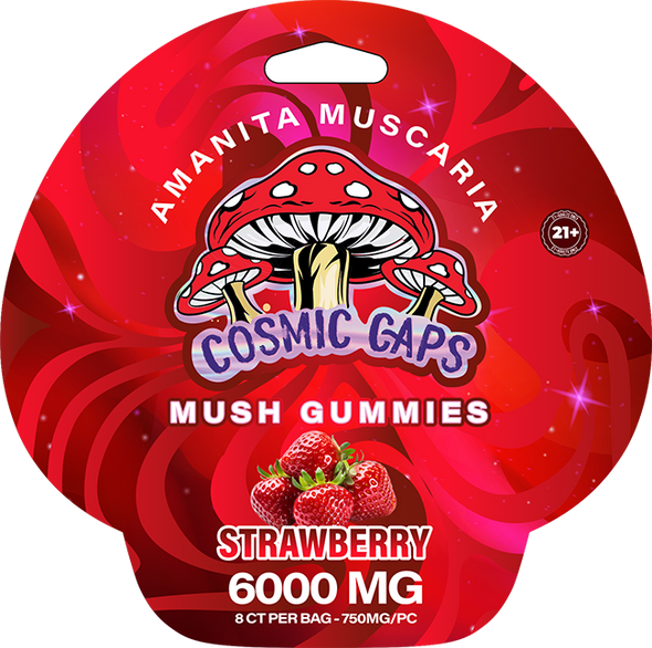 Cosmic Caps Mushroom Gummies 6000mg