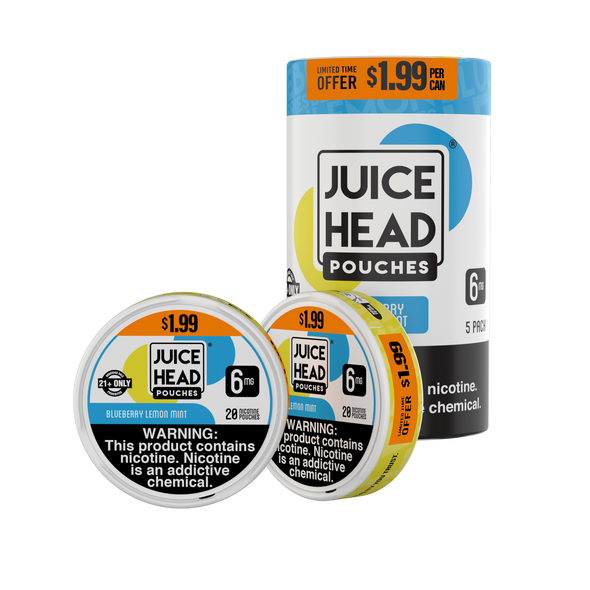 Juice Head Pouches PP1.99 6mg 5ct Roll