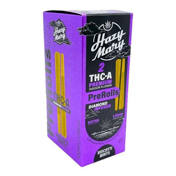 Hazy Mary THCA PP $9.99 2pk Pre-Roll 10ct Box Hazy Mary