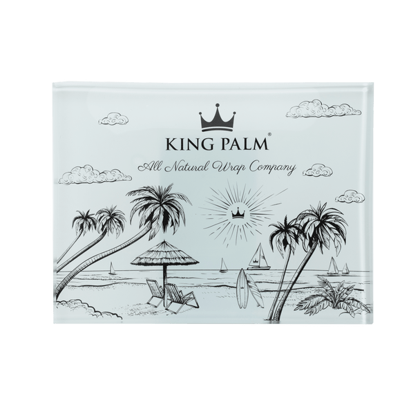 King Palm Glass Rolling Tray