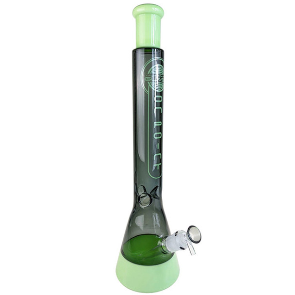 On Point Dual Color Slyme Beaker Glass Water Pipe