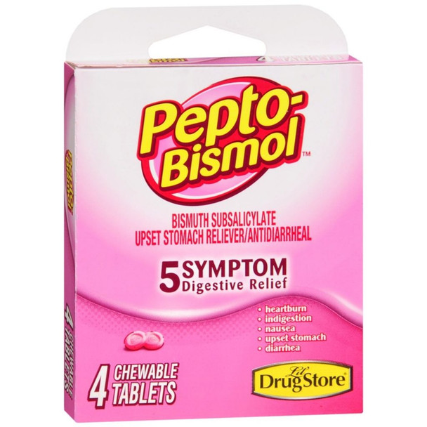 Pepto Bismol 4 Chewable Tablets 32ct Box