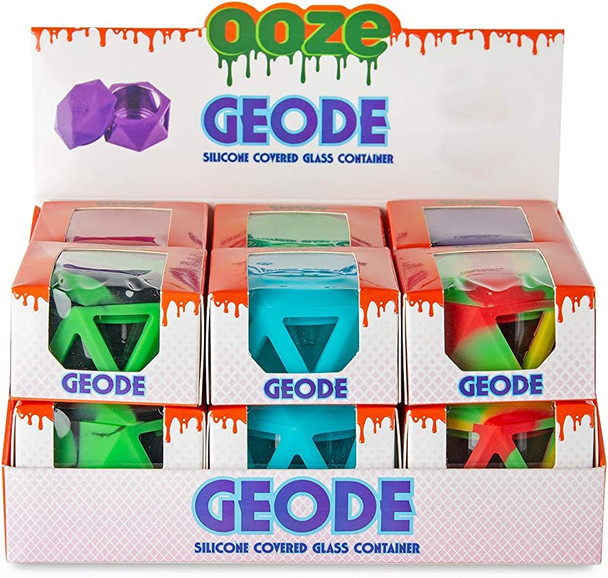 Ooze Geode Silicone & Glass Container