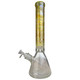 On Point Color Fumed Fused Neck Frosted Glass Water Pipe