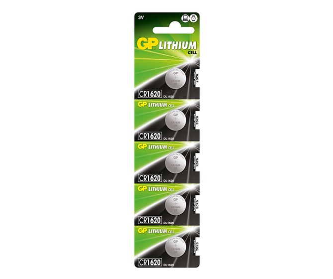 CR1620 3V Lithium Battery 5 Pack - Dollar Store