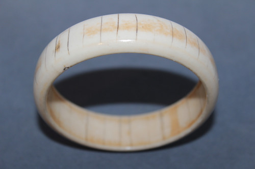 Domed Faux Ivory Bracelet