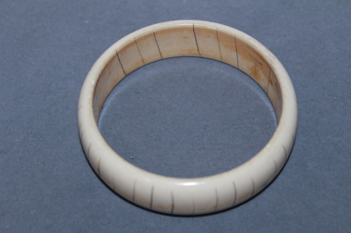 Domed Faux Ivory Bracelet