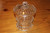 Mikasa Crystal Covered Ice  Bucket / Dish with Palm Leaf Etched Design