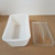 Vintage White Milk Glass Westinghouse Refrigerator Loaf Pan with Cover