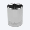 Proferred 11/16" 3/8" Drive SAE 6-Point Standard Socket with polished chrome finish