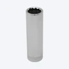 Proferred 1/2" 3/8" Drive SAE 12-Point Deep Socket with polished chrome finish