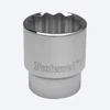 Proferred 1-1/8" 1/2" Drive SAE 12-Point Standard Socket with polished chrome finish