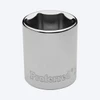 Proferred 3/8" Drive 19 mm Metric 6-Point Standard Socket with polished chrome finish