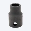 Proferred 3/8" Drive 3/8" SAE 6-Point Standard Impact Socket with black finish