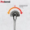 Proferred Cobra Flex Handle Breaker Bar showing 180-degree swivel head movement