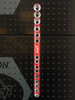 Proferred Magnetic Aluminum Socket Rail S49101 front view with sockets mounted on pegboard