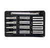 Proferred 1/2" Drive SAE 12-Point Deep Socket Set – 12 Piece displayed in storage tray