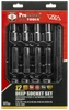Proferred 1/2" Drive SAE 12-Point Deep Socket Set – 12 Piece in retail packaging