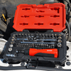 Proferred 1/4" Drive SAE & Metric 6-Point Standard Master Socket Set – 48 Piece in open case during automotive maintenance