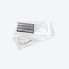 Clear reclosable poly bag with zipper closure containing assorted small hardware components.
