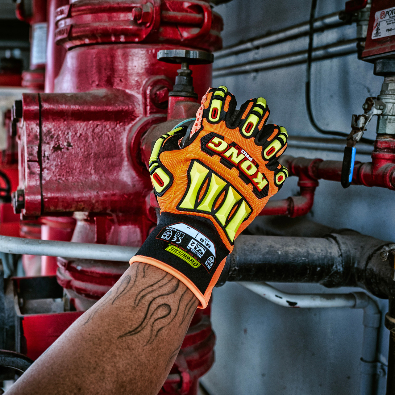 Ironclad KONG LPI OPEN CUFF Ansi Cut Level 4 IVE Gloves