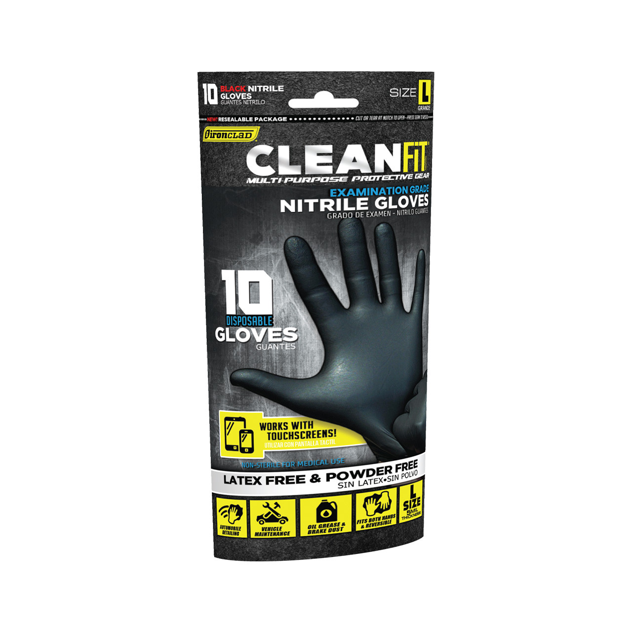 CLEANFIT® 5MIL BLACK - 10PK