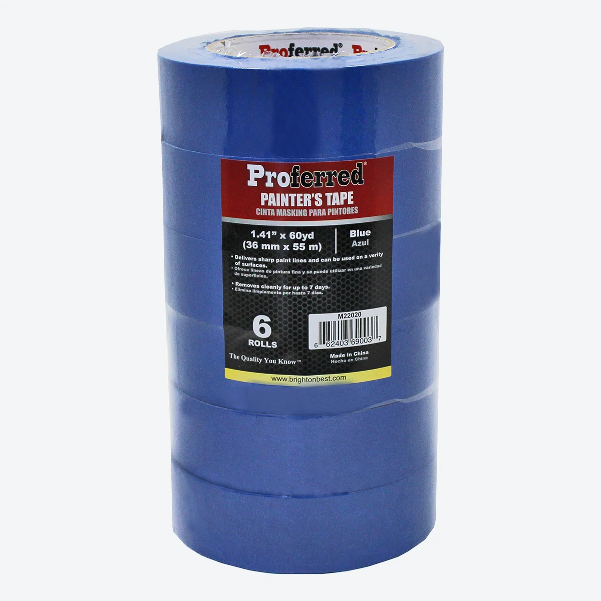 Proferred Blue Painter’s Masking Tape 5.1 Mil Product Packaging