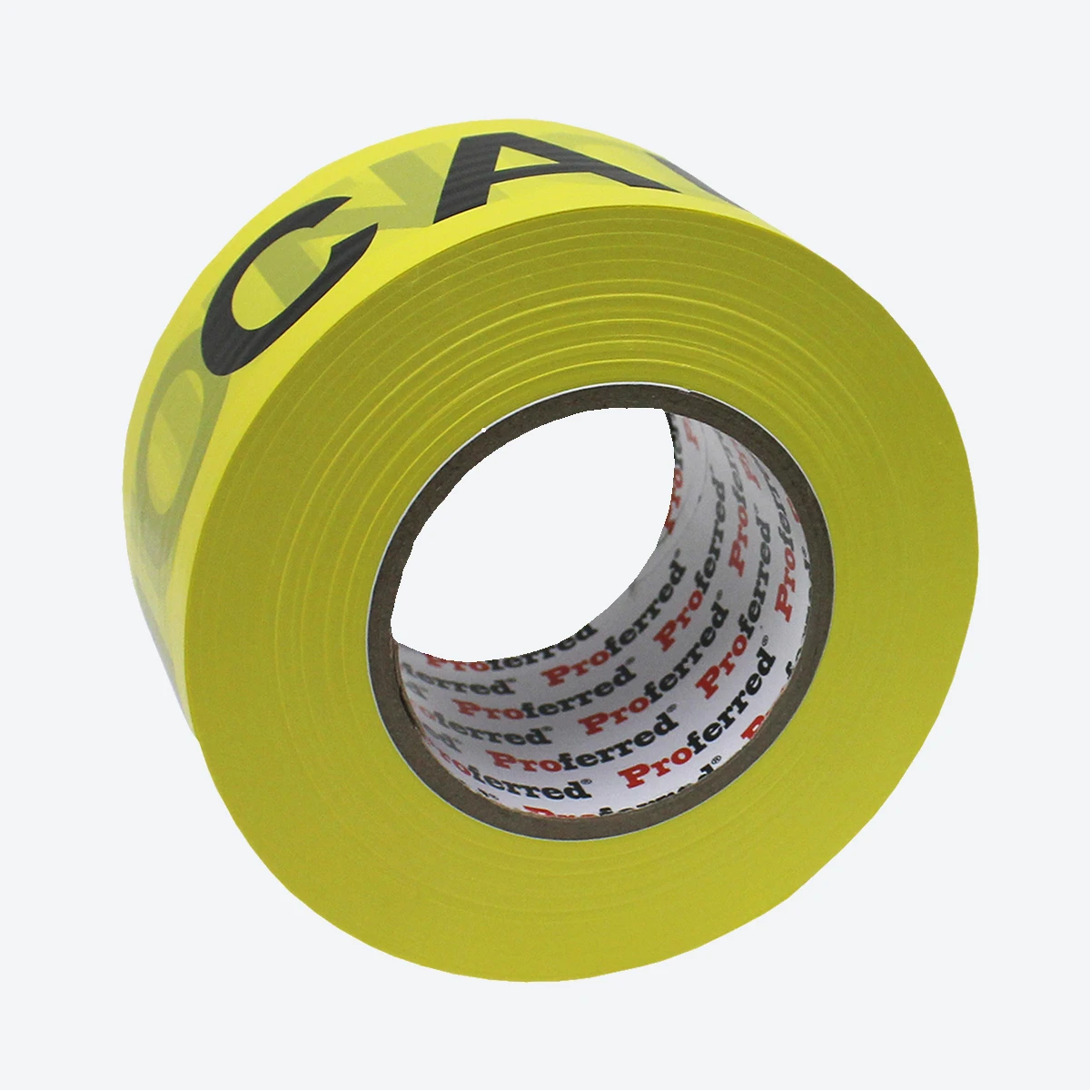 CAUTION Barricade Tape – Yellow/Black, 2.8" x 1,000', Pack of 16 Rolls