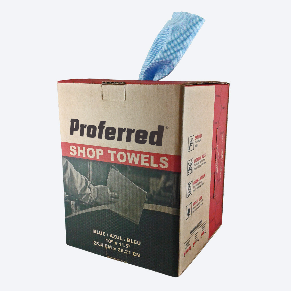 Shop Towels – 200 Sheets per Box, 4 Boxes per Case