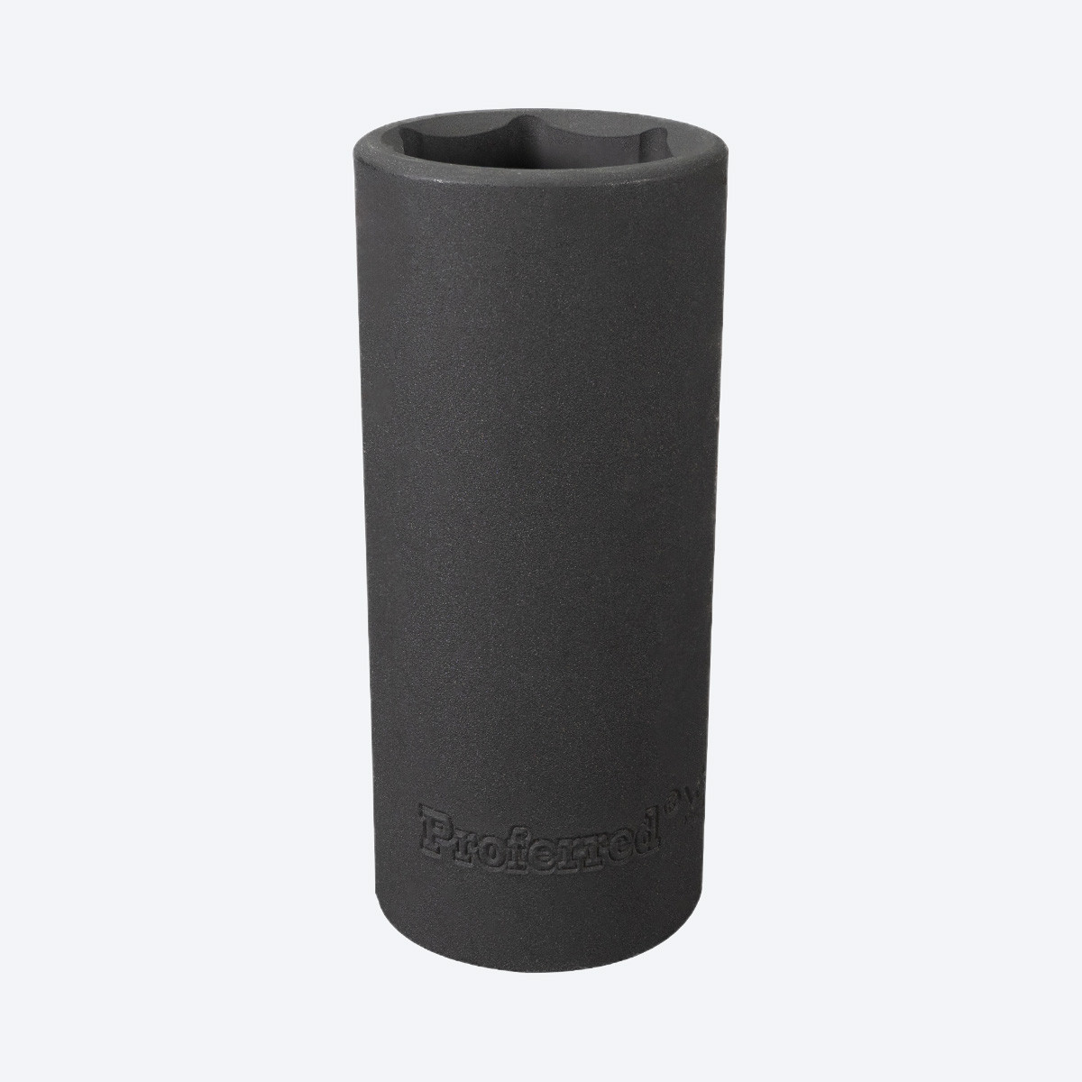 Proferred 1/2" Drive SAE 6-Point Deep Impact Socket shown in hand for size reference
