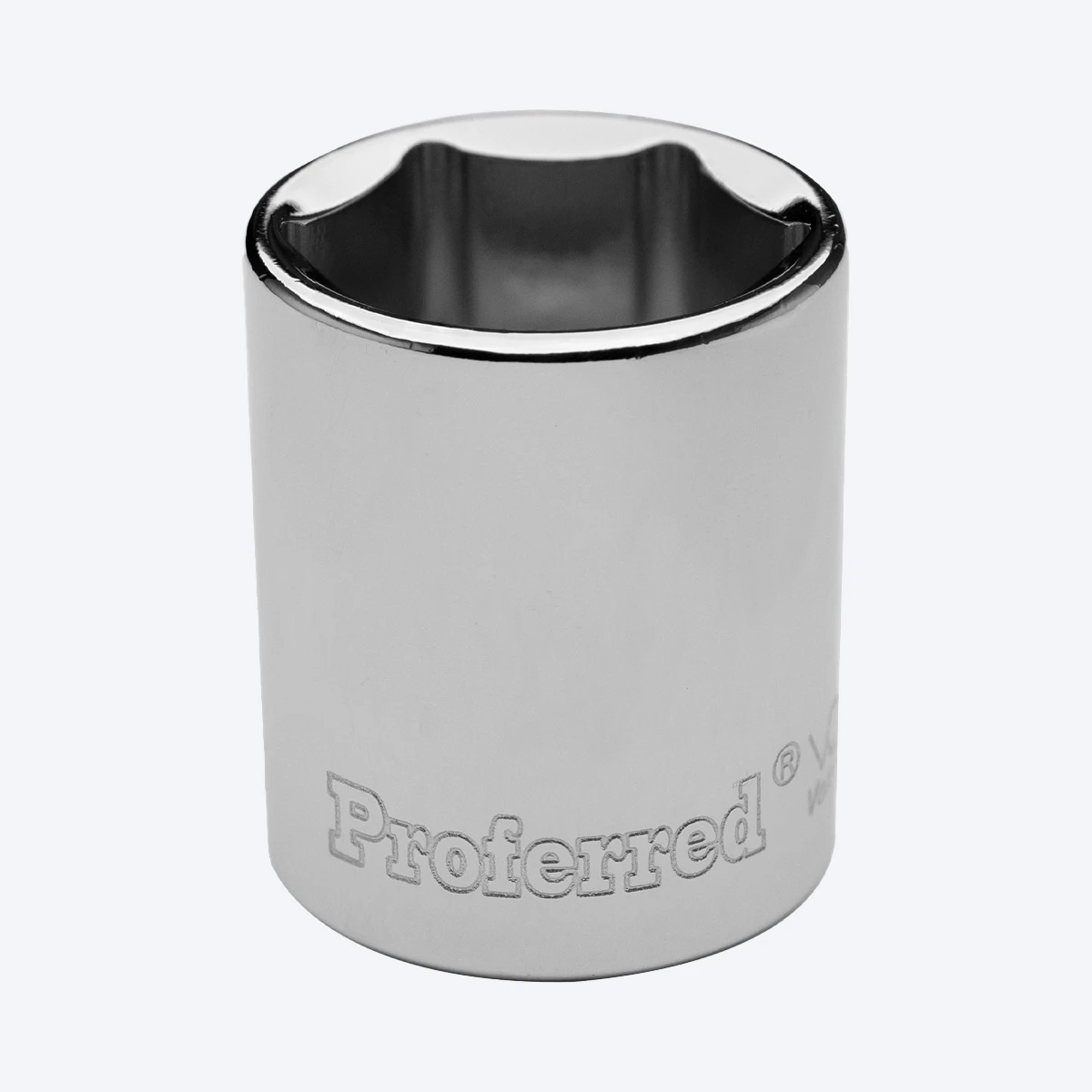 Proferred 13/16" 3/8" Drive SAE 6-Point Standard Socket with polished chrome finish