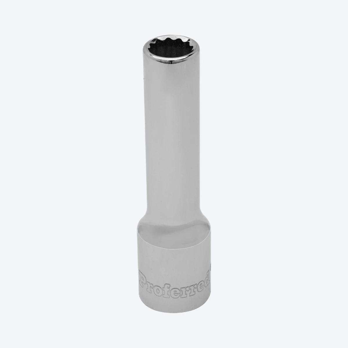 Proferred 5/16" 3/8" Drive SAE 12-Point Deep Socket with polished chrome finish