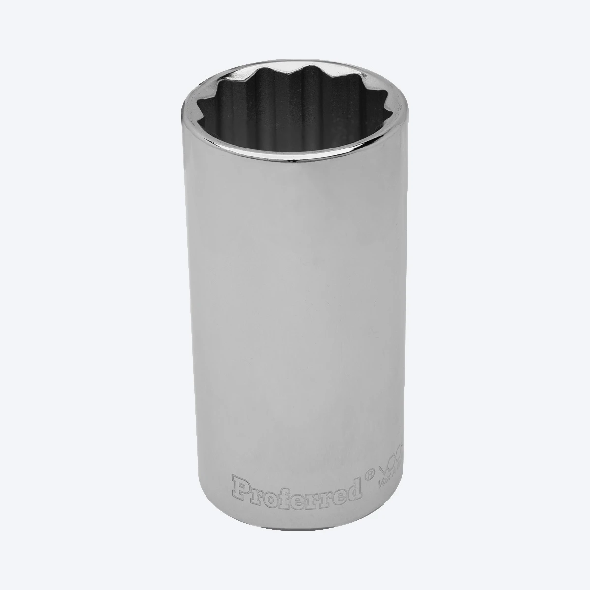 Proferred 15/16" 3/8" Drive SAE 12-Point Deep Socket with polished chrome finish
