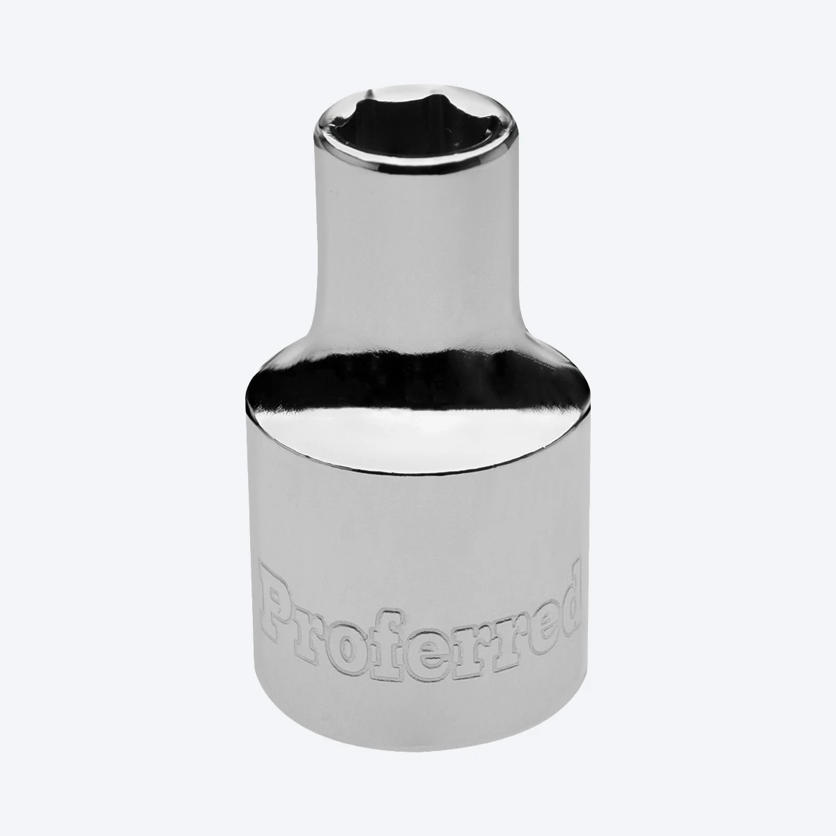 Proferred 3/8" Drive 6 mm Metric 6-Point Standard Socket with polished chrome finish