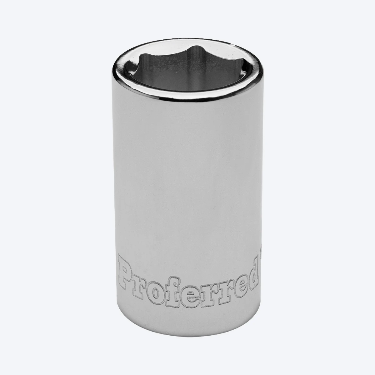 Proferred 3/8" Drive 11 mm Metric 6-Point Standard Socket with polished chrome finish