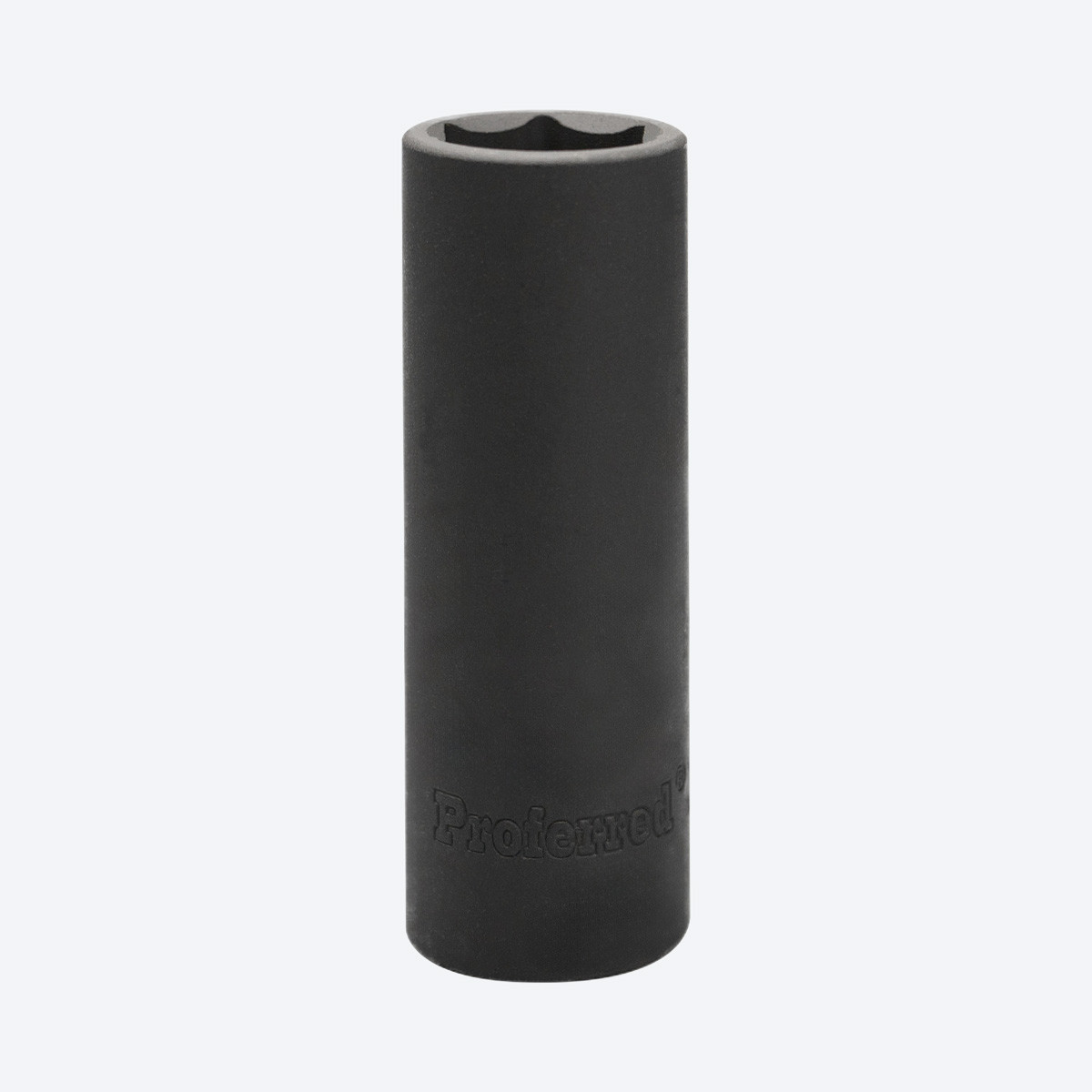 Proferred 1/2" Drive 19mm Metric 6-Point Deep Impact Socket with black finish