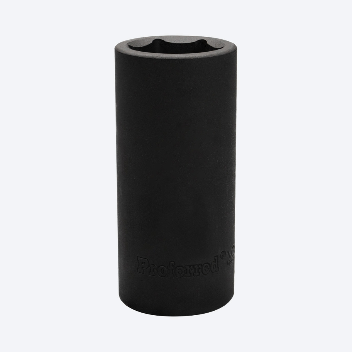 Proferred 1/2" Drive 24mm Metric 6-Point Deep Impact Socket with black finish