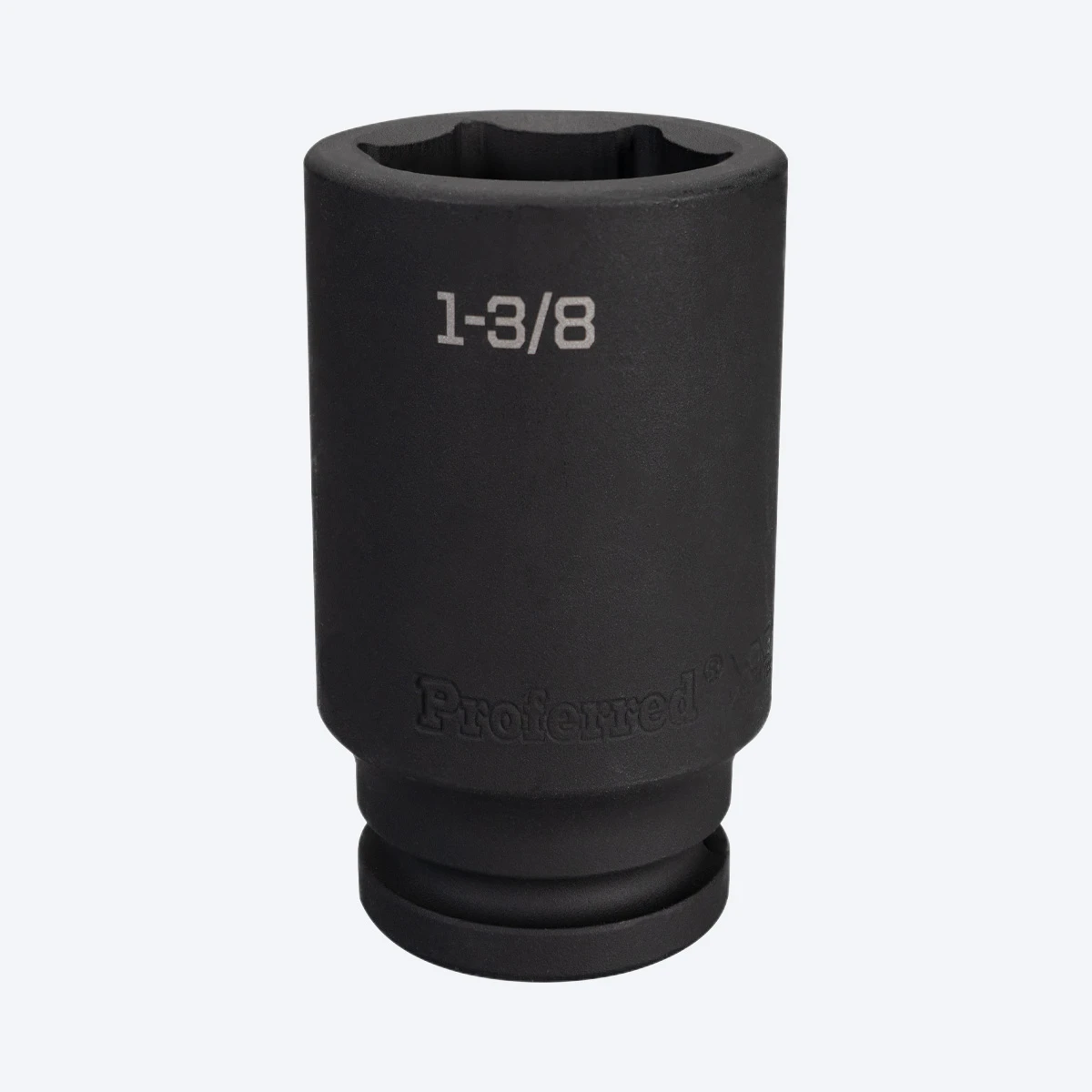 Proferred 3/4" Drive 1-3/8" SAE 6-Point Deep Impact Socket with black finish