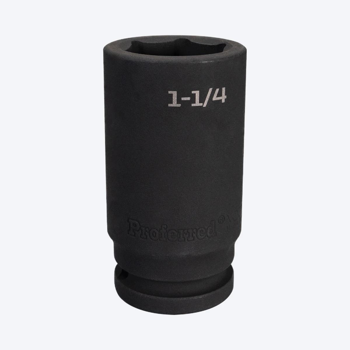 Proferred 3/4" Drive 1-1/4" SAE 6-Point Deep Impact Socket with black finish
