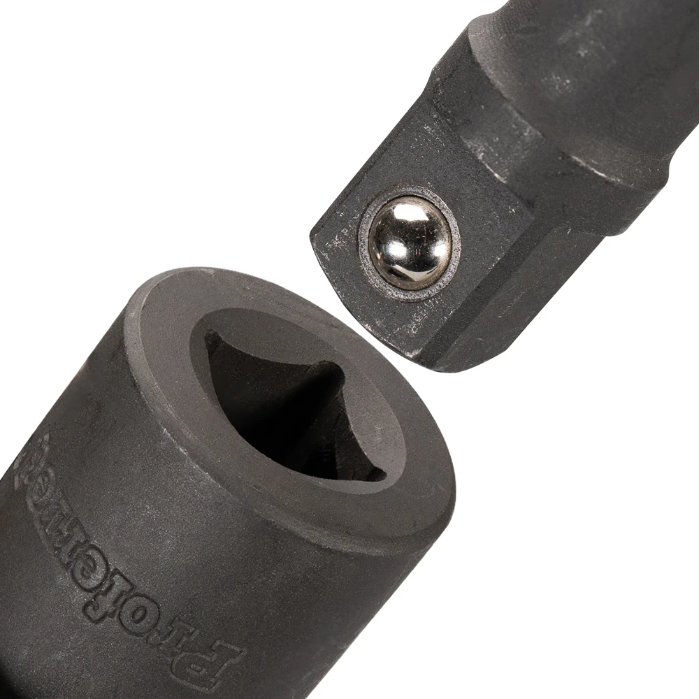 Proferred 1/2" Drive SAE 6-Point Standard Impact Socket showing square drive connection to impact tool