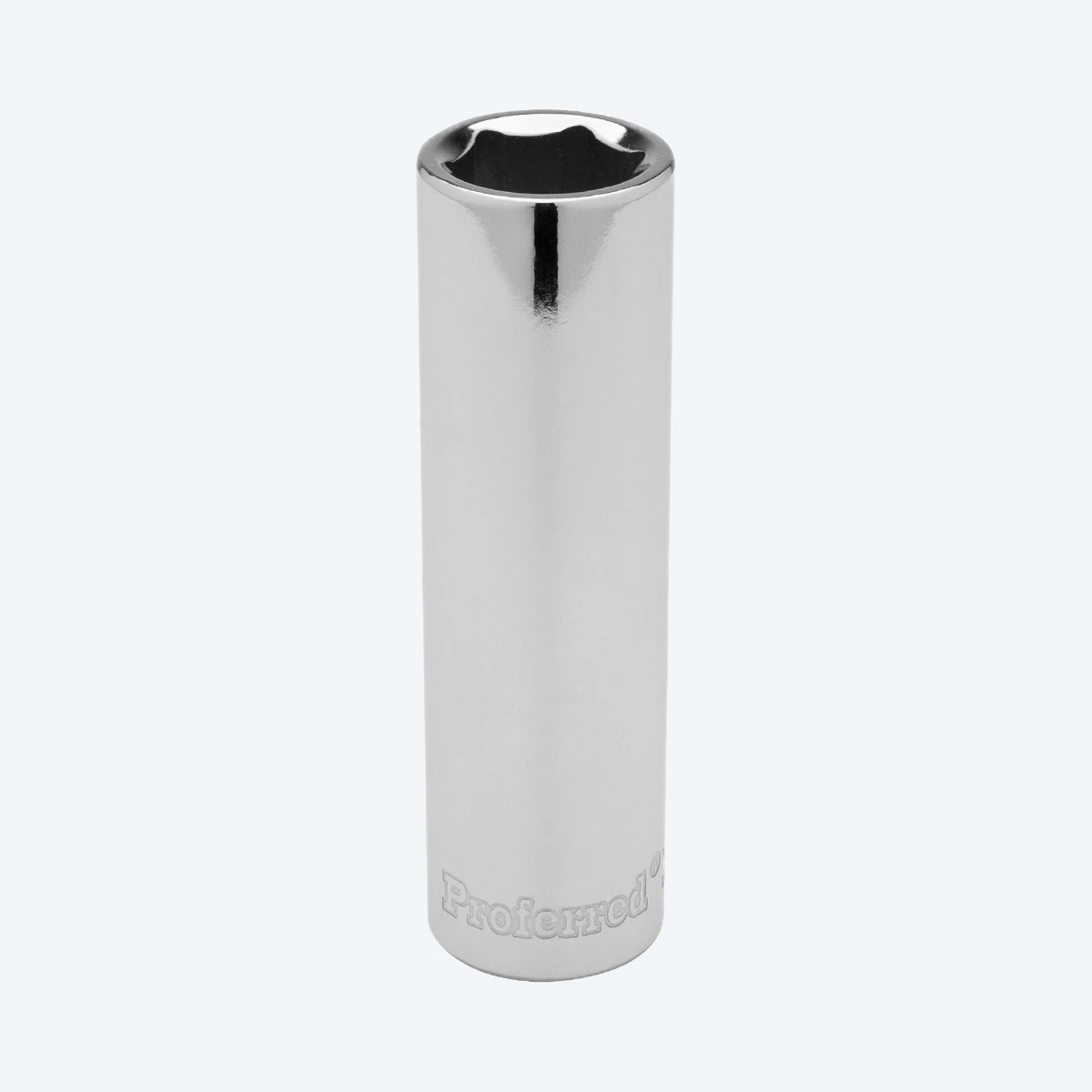 Proferred 1/4" Drive 11mm Metric 6-Point Deep Socket with chrome finish