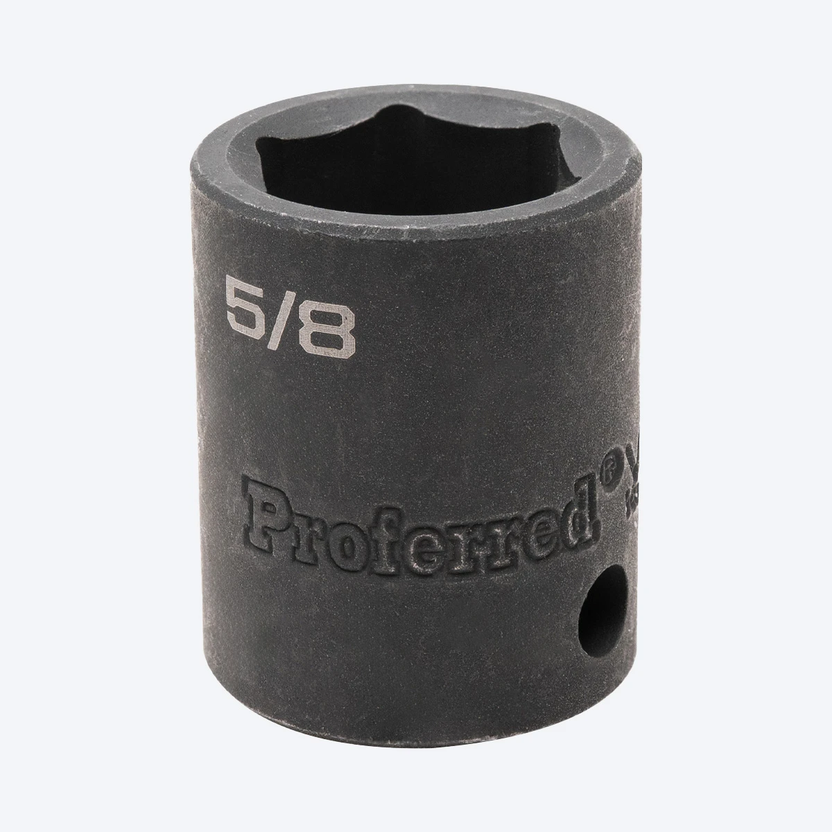 Proferred 3/8" Drive 5/8" SAE 6-Point Standard Impact Socket with black finish