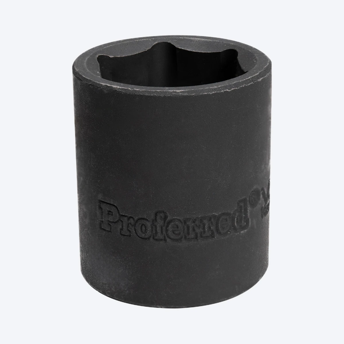 Proferred 3/8" Drive 18mm Metric 6-Point Standard Impact Socket with black finish