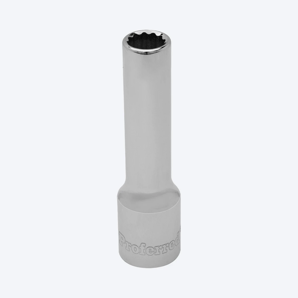 Proferred 3/8" Drive 9mm Metric 12-Point Deep Socket with chrome finish