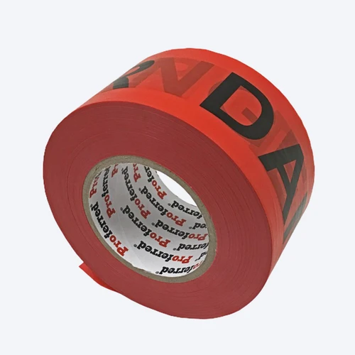Proferred Red and Black DANGER Barricade Tape 2.8" x 1,000' Single Roll