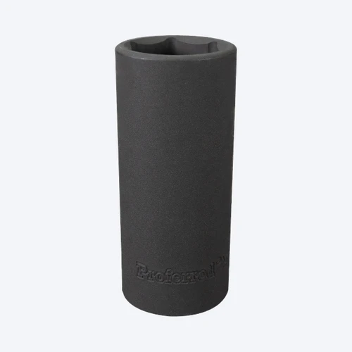 Proferred 1/2" Drive SAE 6-Point Deep Impact Socket shown in hand for size reference