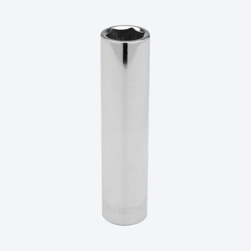 Proferred 1/4" Drive 9mm Metric 6-Point Deep Socket with chrome finish