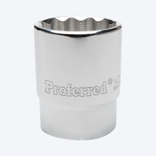 Proferred 1/2 in Drive 27 mm Metric 12-Point Standard Socket