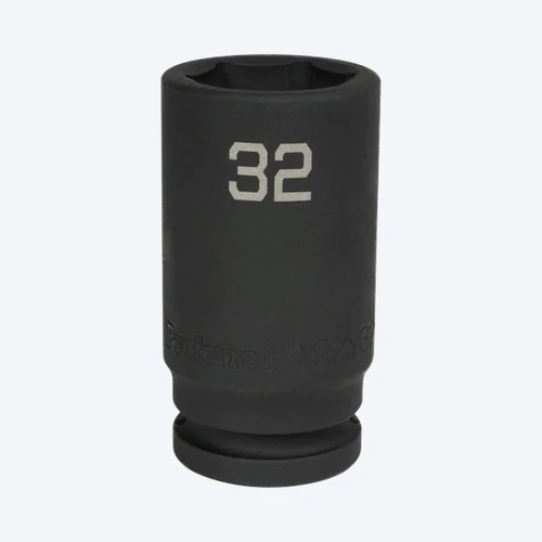 Proferred 3/4" Drive 32mm Metric 6-Point Deep Impact Socket with black finish